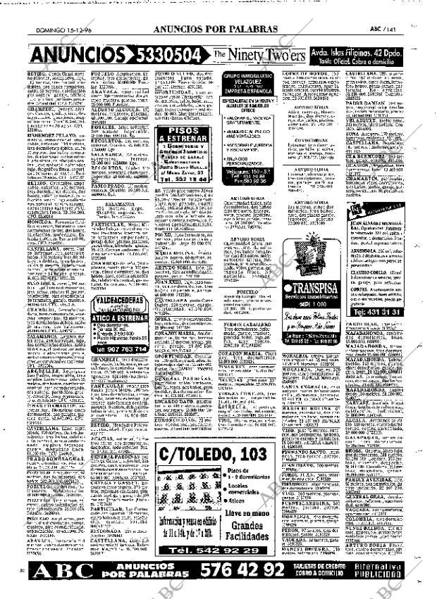 ABC MADRID 15-12-1996 página 141