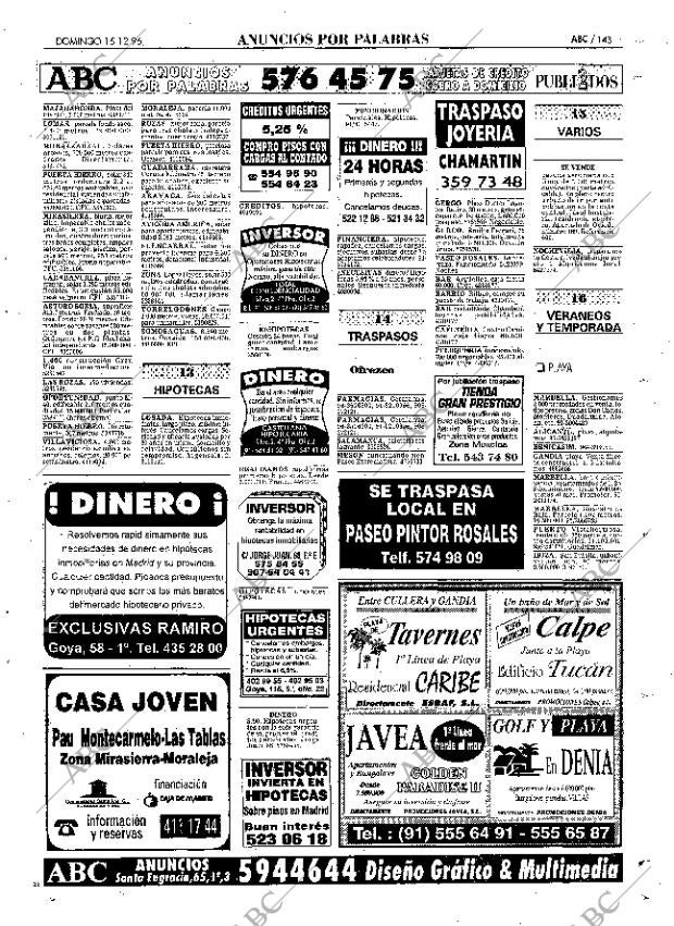 ABC MADRID 15-12-1996 página 143