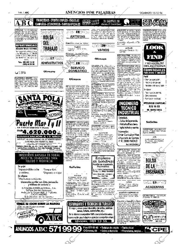 ABC MADRID 15-12-1996 página 144