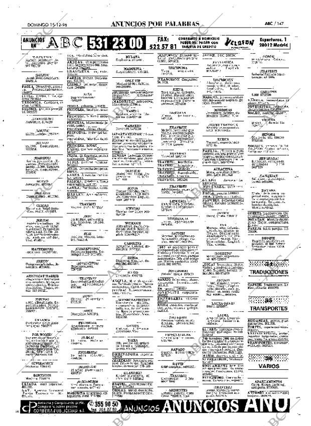 ABC MADRID 15-12-1996 página 147