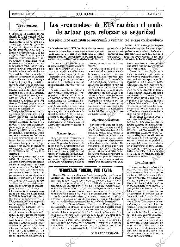 ABC MADRID 15-12-1996 página 27