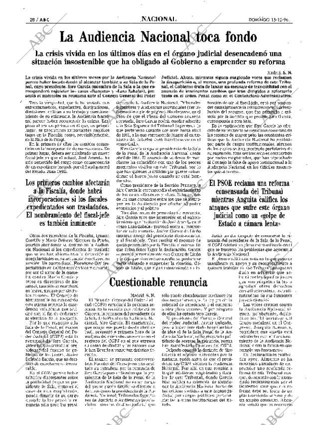 ABC MADRID 15-12-1996 página 28