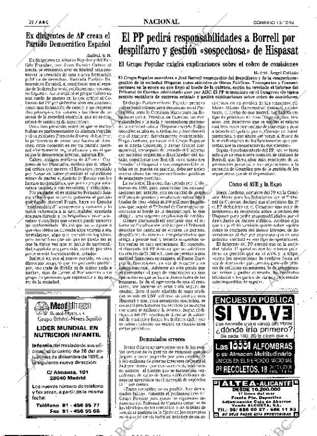ABC MADRID 15-12-1996 página 32
