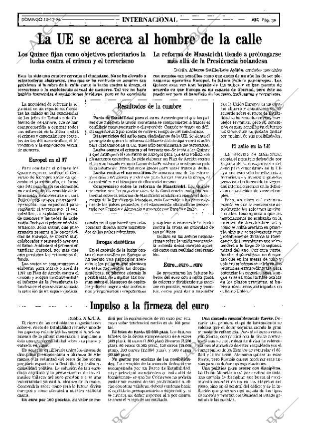ABC MADRID 15-12-1996 página 39