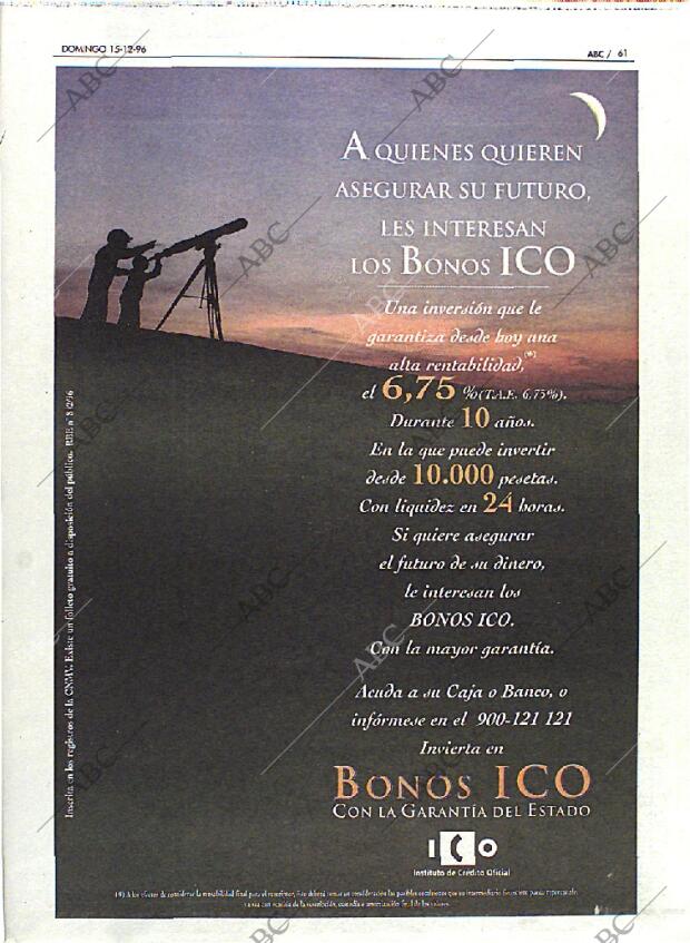 ABC MADRID 15-12-1996 página 61