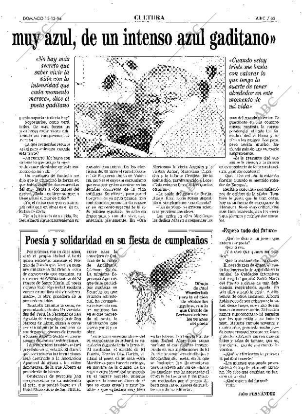 ABC MADRID 15-12-1996 página 65