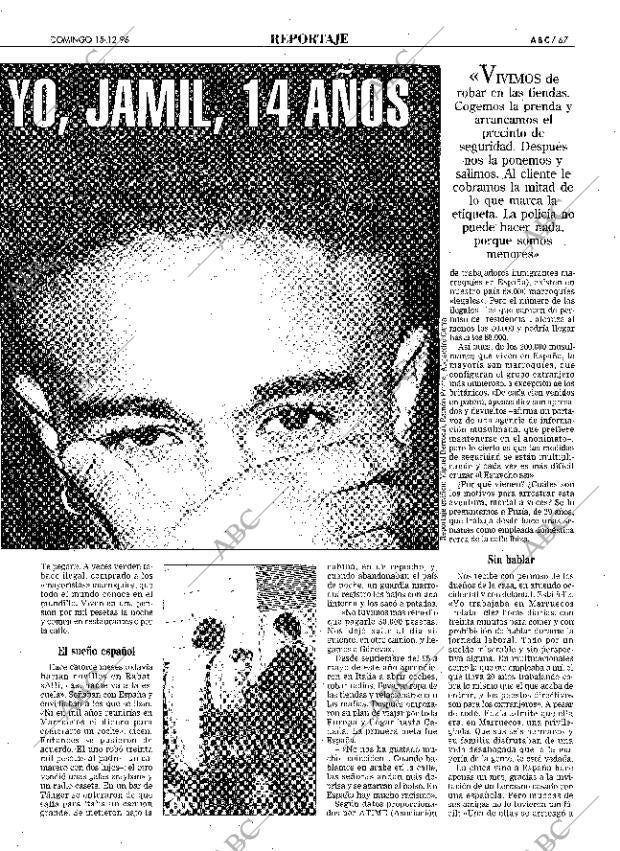 ABC MADRID 15-12-1996 página 67
