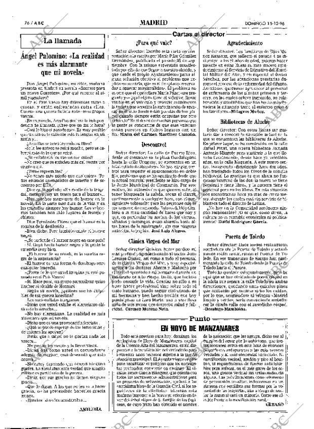 ABC MADRID 15-12-1996 página 76