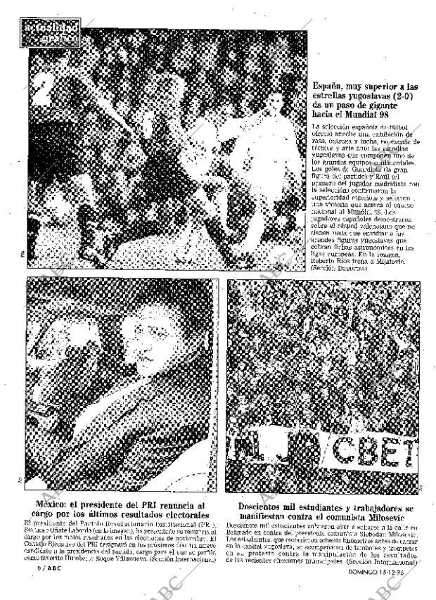 ABC MADRID 15-12-1996 página 8