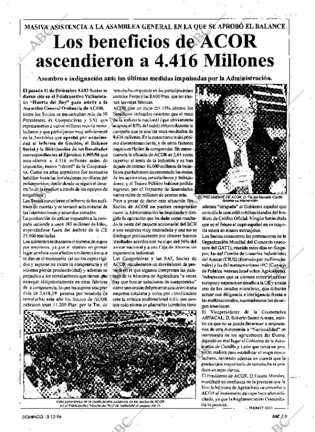 ABC MADRID 15-12-1996 página 9