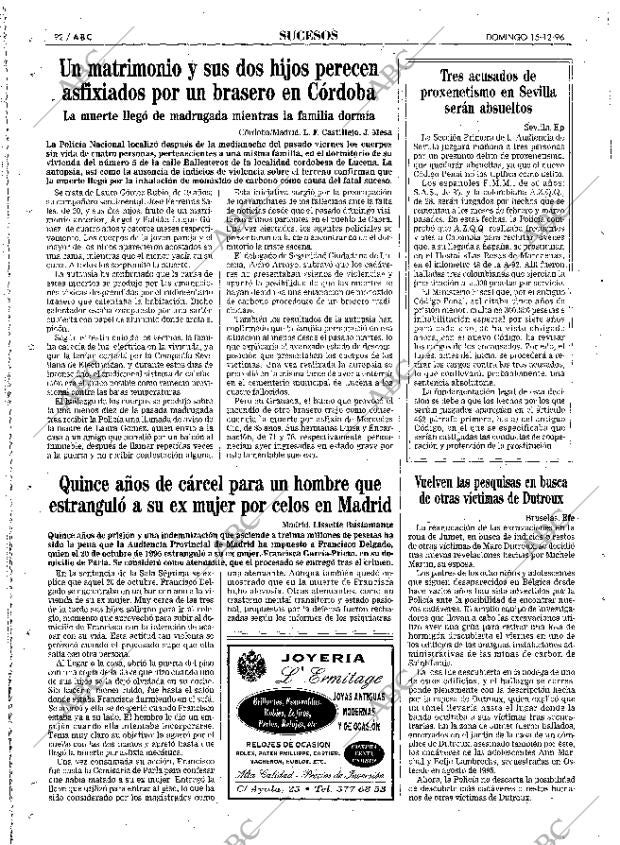 ABC MADRID 15-12-1996 página 92