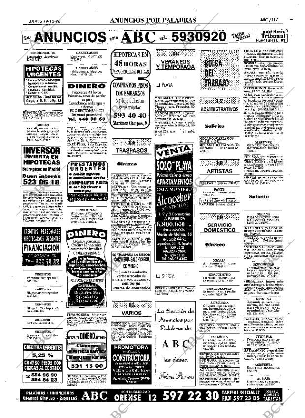 ABC MADRID 19-12-1996 página 117