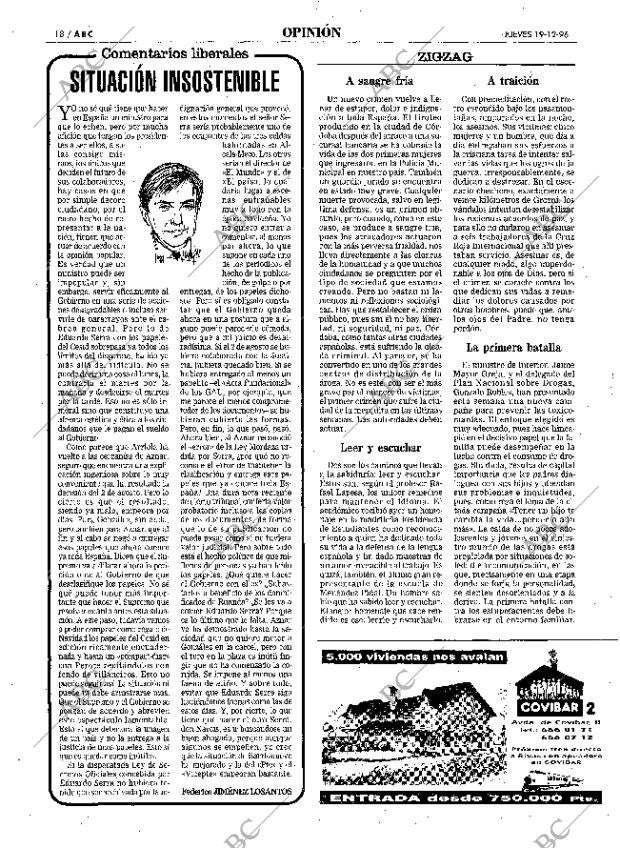 ABC MADRID 19-12-1996 página 18