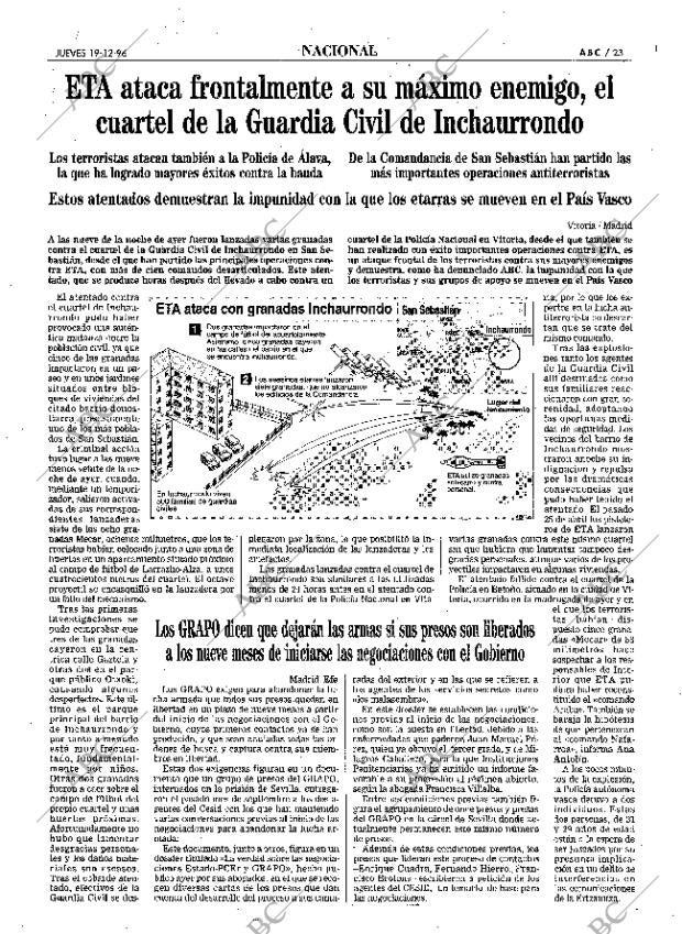 ABC MADRID 19-12-1996 página 23