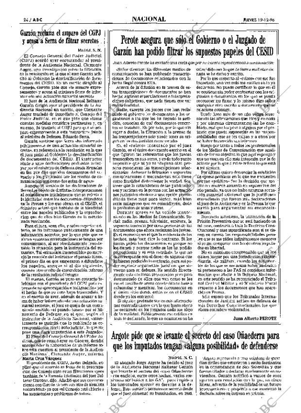ABC MADRID 19-12-1996 página 24