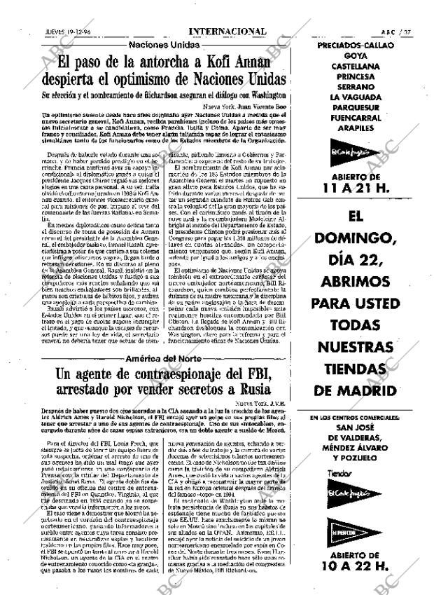 ABC MADRID 19-12-1996 página 37