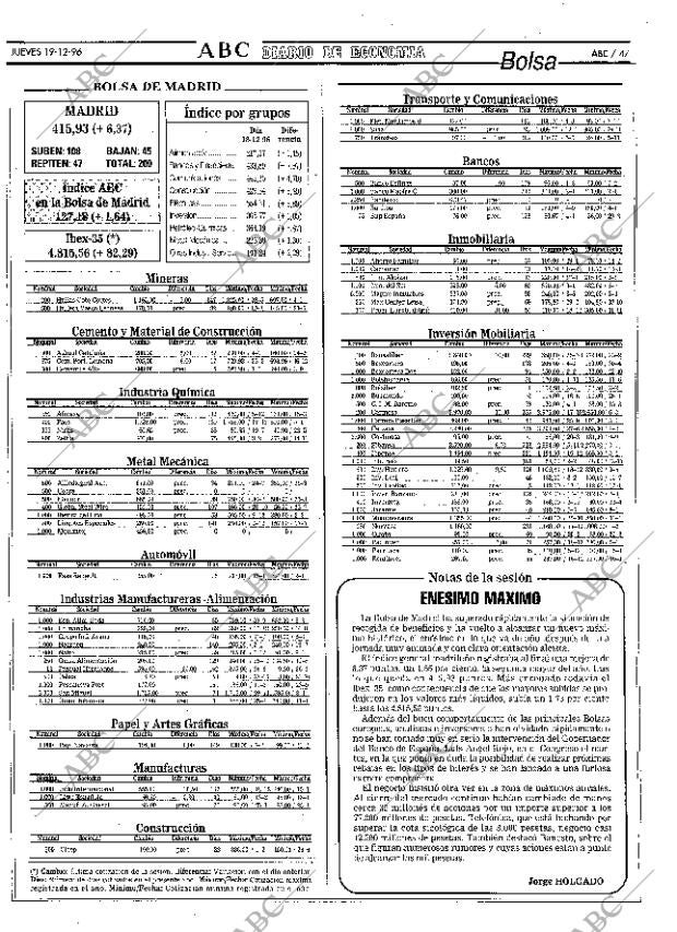 ABC MADRID 19-12-1996 página 47