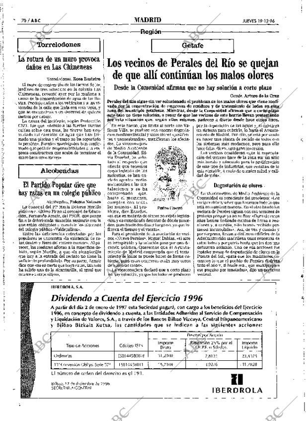 ABC MADRID 19-12-1996 página 70
