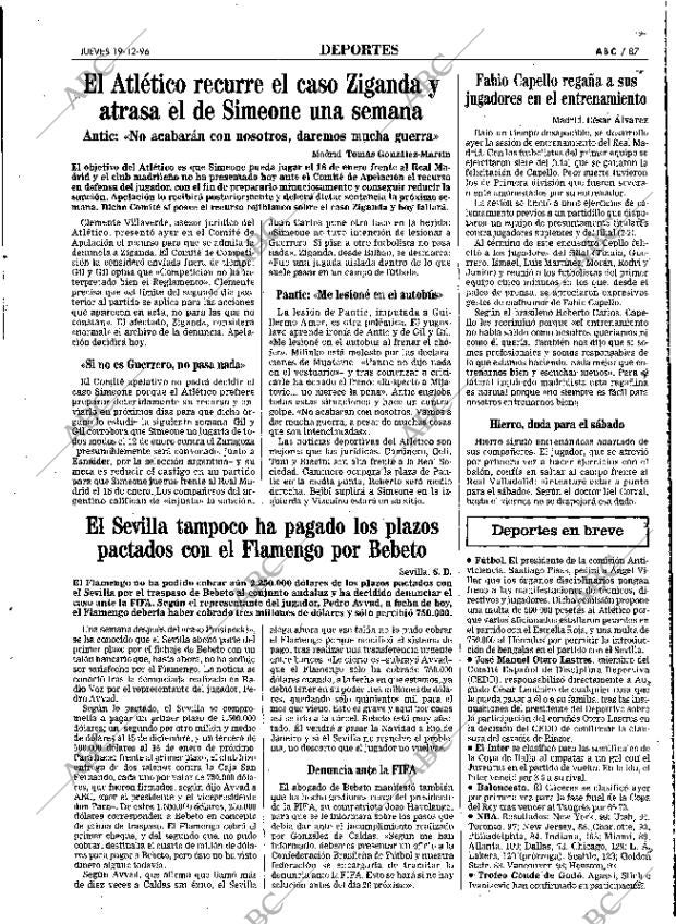 ABC MADRID 19-12-1996 página 87