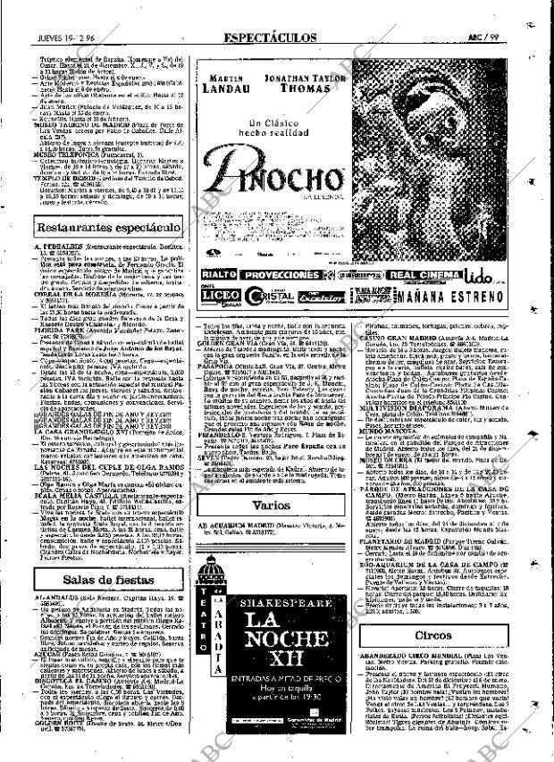 ABC MADRID 19-12-1996 página 99