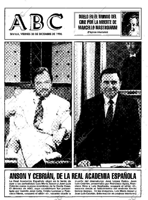 ABC SEVILLA 20-12-1996 página 1