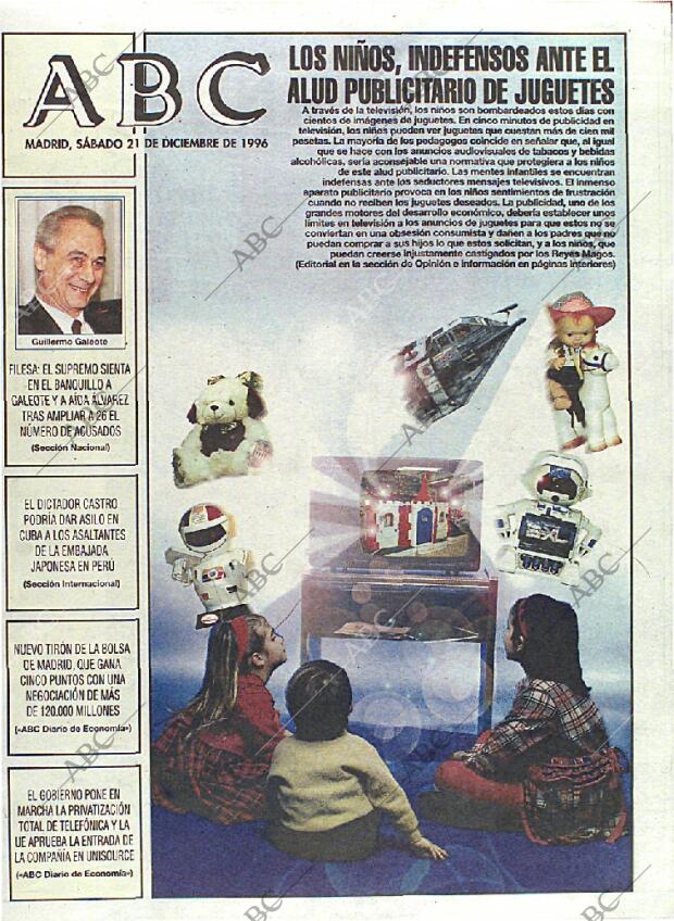 ABC MADRID 21-12-1996 página 1