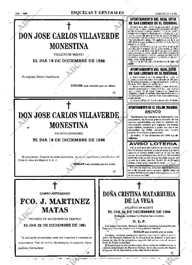 ABC MADRID 21-12-1996 página 100