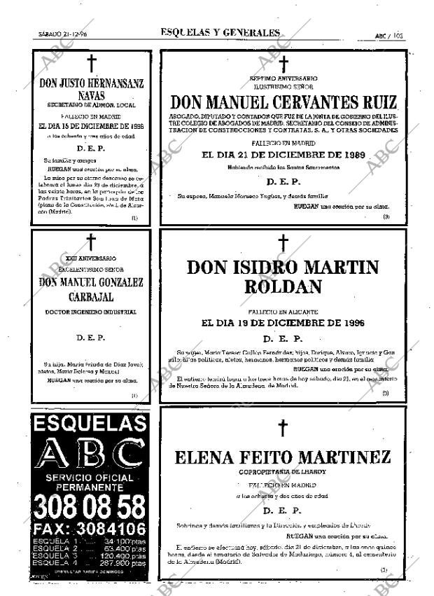ABC MADRID 21-12-1996 página 103