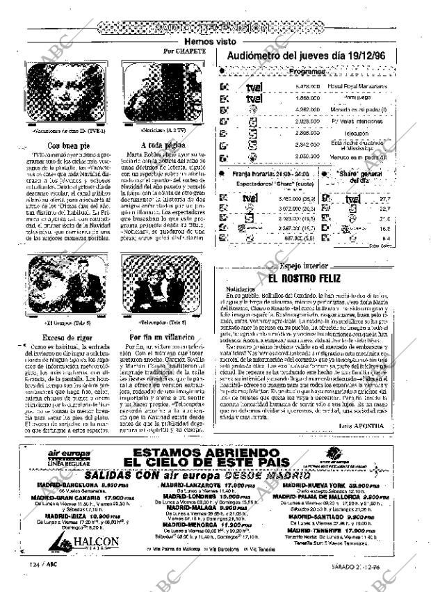 ABC MADRID 21-12-1996 página 124