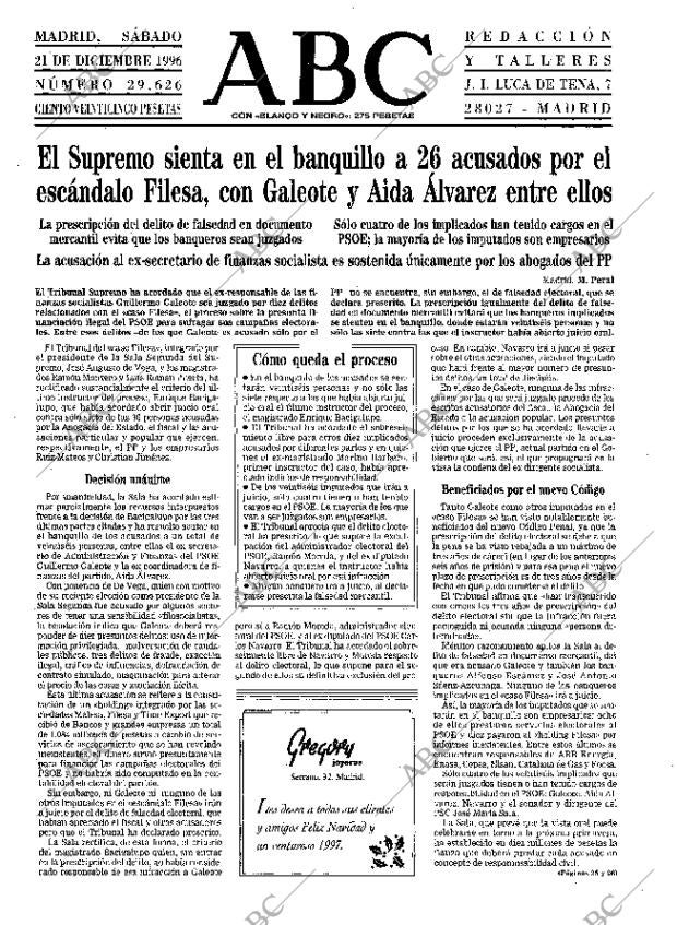 ABC MADRID 21-12-1996 página 19
