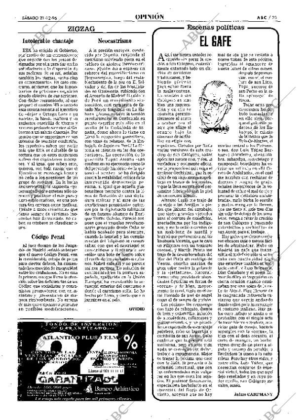 ABC MADRID 21-12-1996 página 23