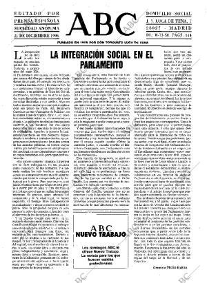 ABC MADRID 21-12-1996 página 3