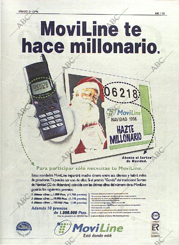 ABC MADRID 21-12-1996 página 33