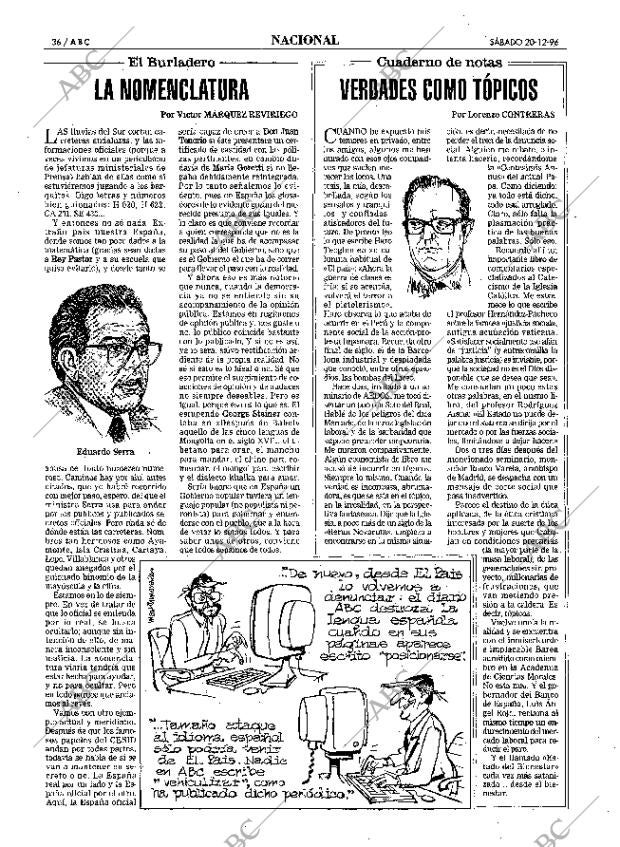 ABC MADRID 21-12-1996 página 36