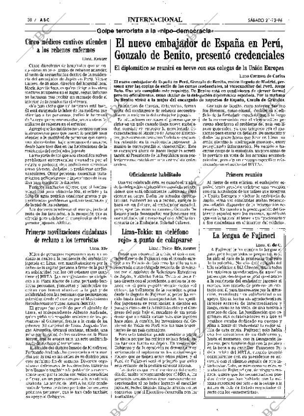 ABC MADRID 21-12-1996 página 38