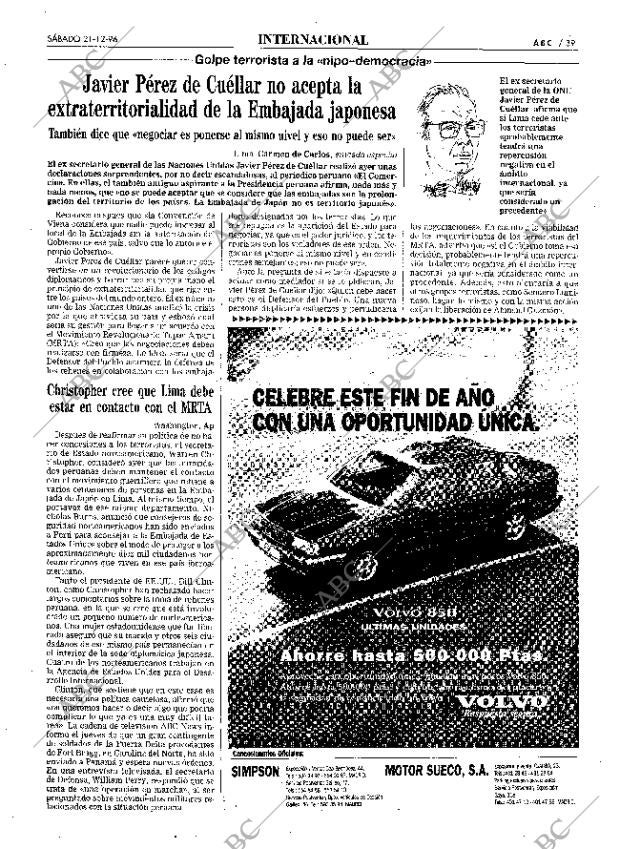ABC MADRID 21-12-1996 página 39
