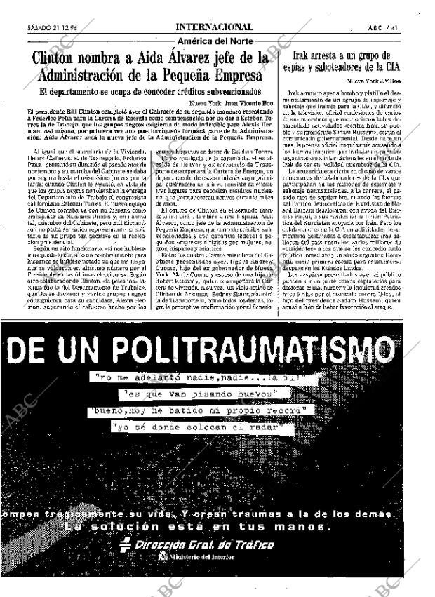 ABC MADRID 21-12-1996 página 41
