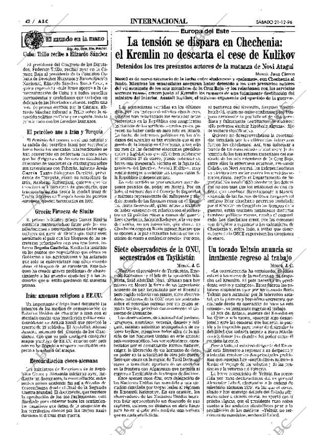 ABC MADRID 21-12-1996 página 42