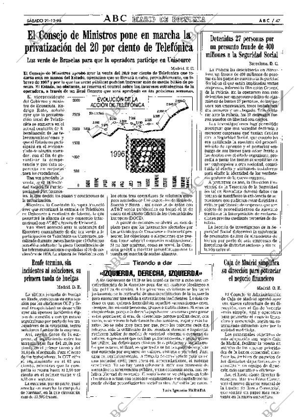 ABC MADRID 21-12-1996 página 47