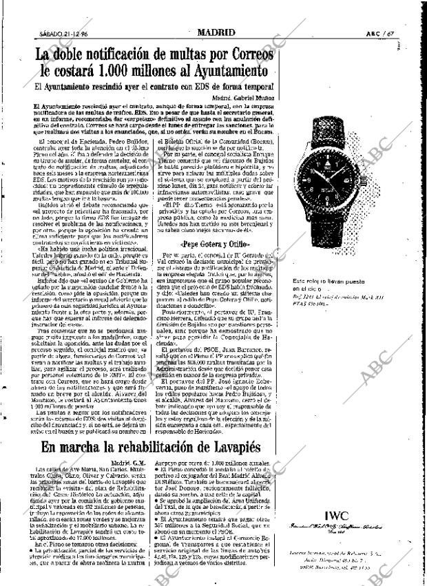 ABC MADRID 21-12-1996 página 67