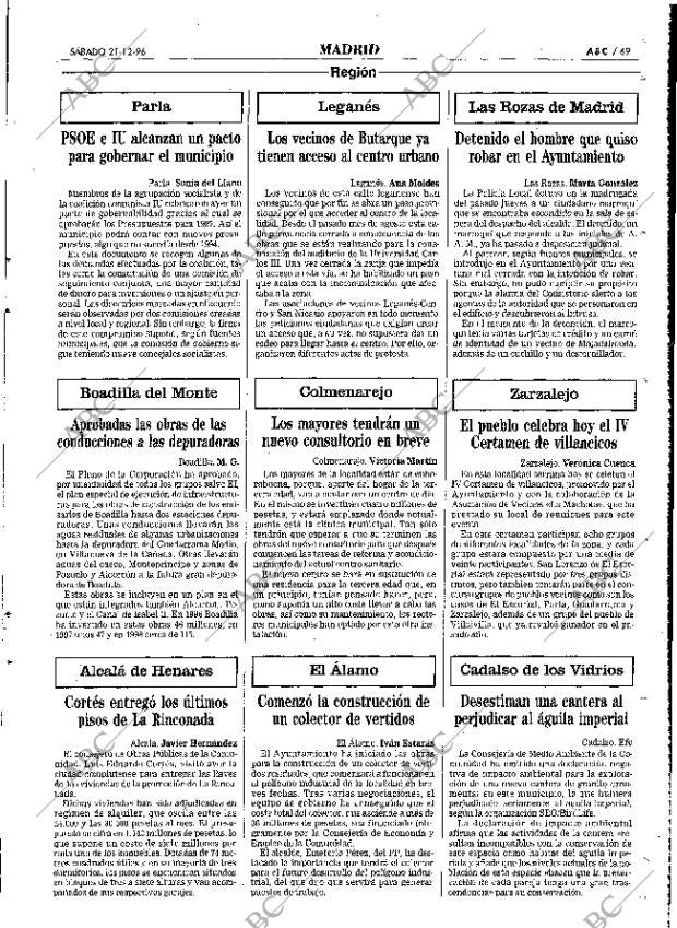 ABC MADRID 21-12-1996 página 69