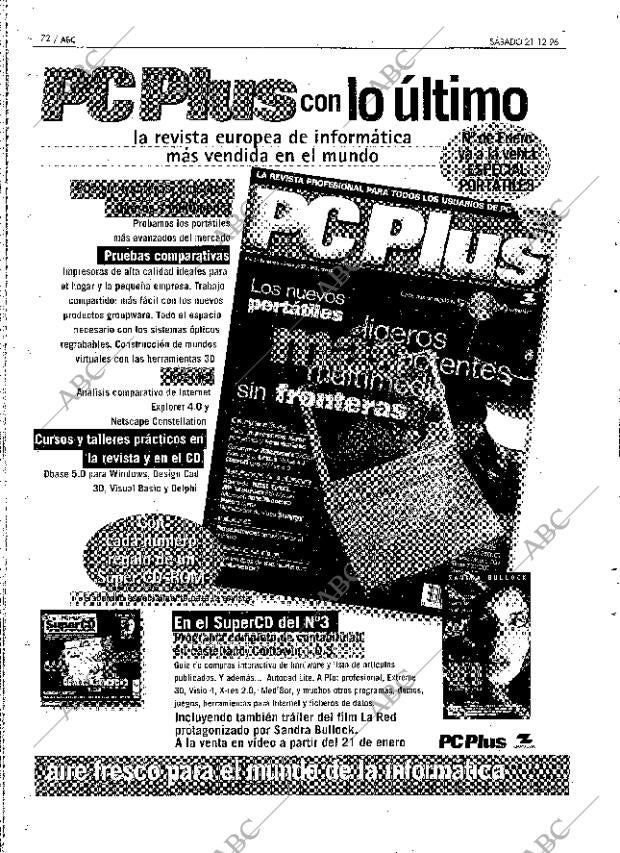 ABC MADRID 21-12-1996 página 72