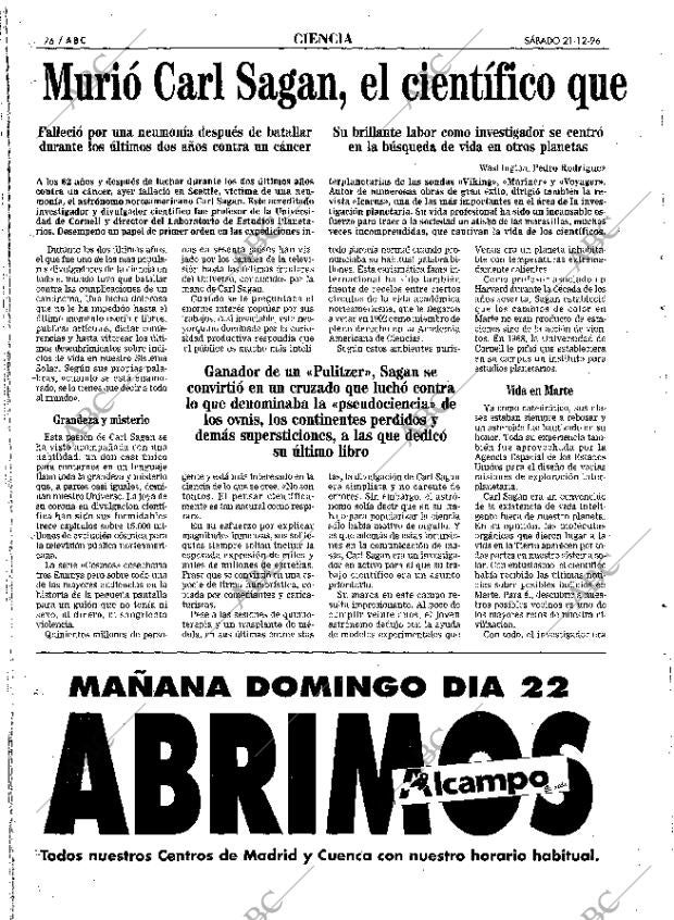 ABC MADRID 21-12-1996 página 76