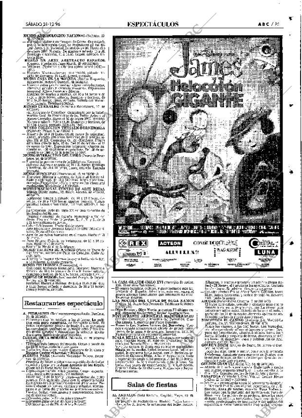 ABC MADRID 21-12-1996 página 95