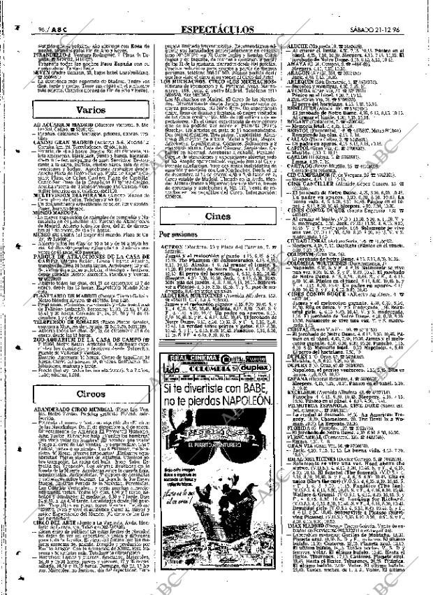 ABC MADRID 21-12-1996 página 96