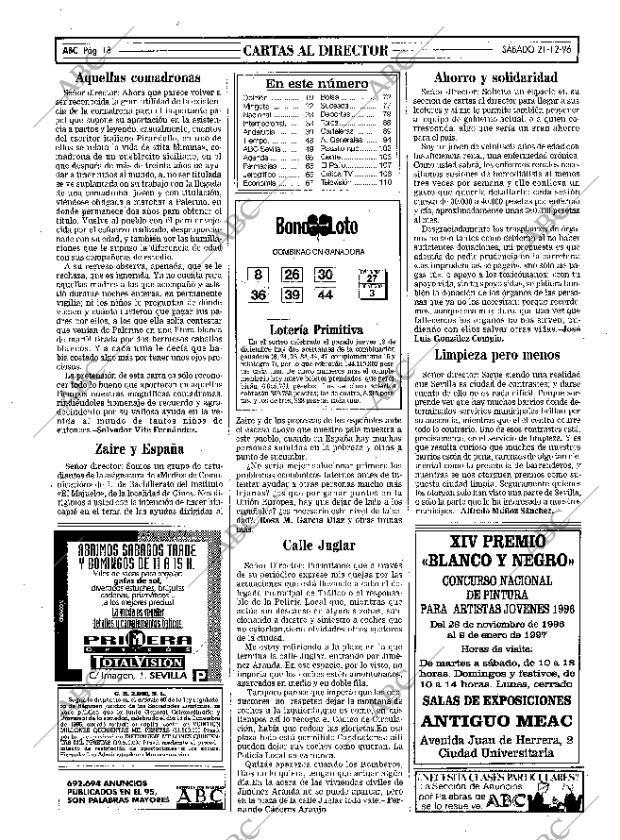 ABC SEVILLA 21-12-1996 página 18