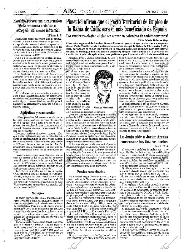 ABC SEVILLA 21-12-1996 página 70