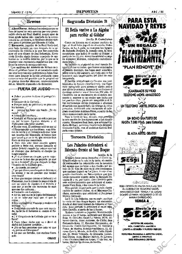ABC SEVILLA 21-12-1996 página 85