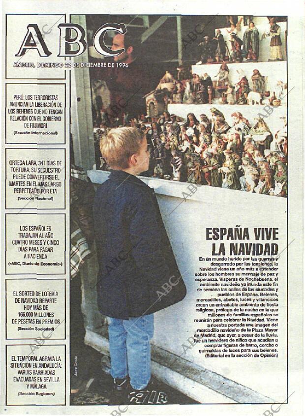ABC MADRID 22-12-1996 página 1