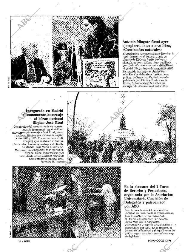 ABC MADRID 22-12-1996 página 10